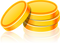 Plain Game Gold Coin PNG Free Image