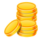 Plain Game Gold Coin PNG Image