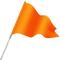 Plain Orange Flag PNG Image