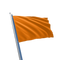 Plain Orange Flag Transparent