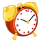 Red Alarm Clock PNG Free Image