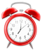 Red Alarm Clock PNG