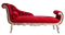 Red Chaise Longue PNG