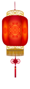 Red Chinese Lamp PNG