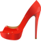 Red High Heel Shoes PNG Photo