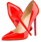 Red High Heel Shoes PNG Pic