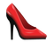 Red High Heel Shoes Transparent