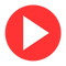 Red Play Button PNG Image