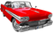 Red Retro Car PNG Image