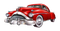 Red Retro Car PNG