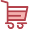 Red Shopping Cart PNG File Download Free
