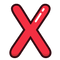 Red X Letter PNG Clipart