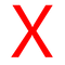 Red X Letter PNG Free Download