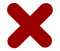 Red X Letter PNG Image