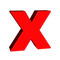 Red X Letter Transparent