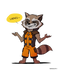 Rocket Raccoon PNG Picture