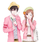 Romantic Anime Couple PNG