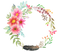 Round Floral Frame PNG Download Image