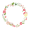 Round Floral Frame PNG Picture