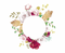 Round Floral Frame