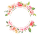 Round Flower Frame PNG Image