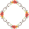 Round Flower Wreath PNG File Download Free