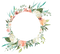 Round Flower Wreath PNG Free Download