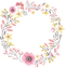 Round Flower Wreath PNG HD Image