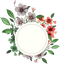 Round Flower Wreath PNG Image File