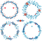 Round Flower Wreath PNG Pic