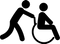 Silhouette Disabled PNG Image HD