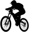 Silhouette Mountain Bike PNG