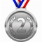 Silver Medal PNG Clipart