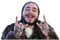 Singer Post Malone PNG High Quality Image