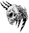 Skull Tattoo PNG Picture