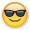 Smiling Face with Sunglasses Cool Emoji PNG