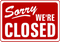 Sorry We Are Closed PNG Clipart