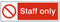 Staff Only PNG Image