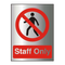 Staff Only Sign PNG High Quality Image