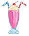 Strawberry Milkshake PNG Clipart