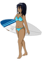 Surfing PNG File