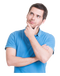 Thinking Man PNG Picture