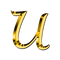 U Letter Transparent