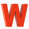 W Letter PNG Image File