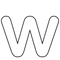 W Letter PNG Image