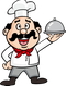 Waiter Serving Food PNG Clipart