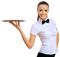 Waiter Serving Food PNG File