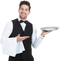 Waiter Serving Food PNG Images