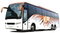 White Tourist Bus PNG Picture