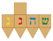 Wooden Dreidel PNG Image